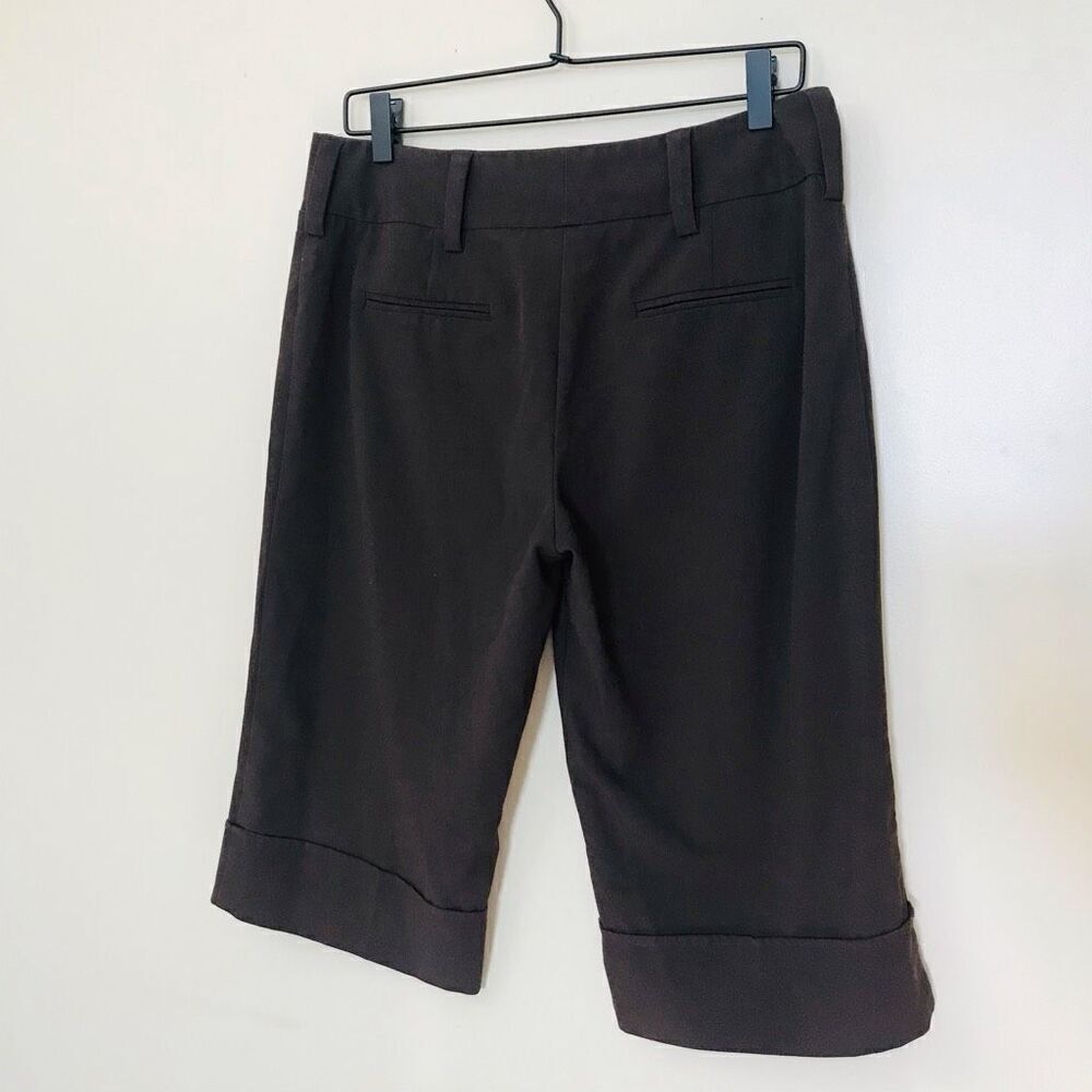 🦩 Byer California BWear Brown Cropped Dress Pants Size 11 capri capris business